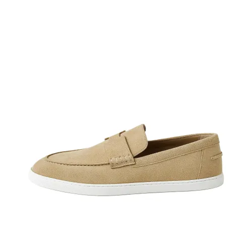 HERMES Job Casual Shoes Men's Beige