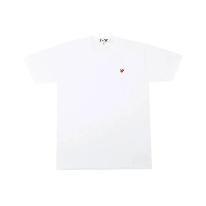 CDG Play T Shirts Women's White-0