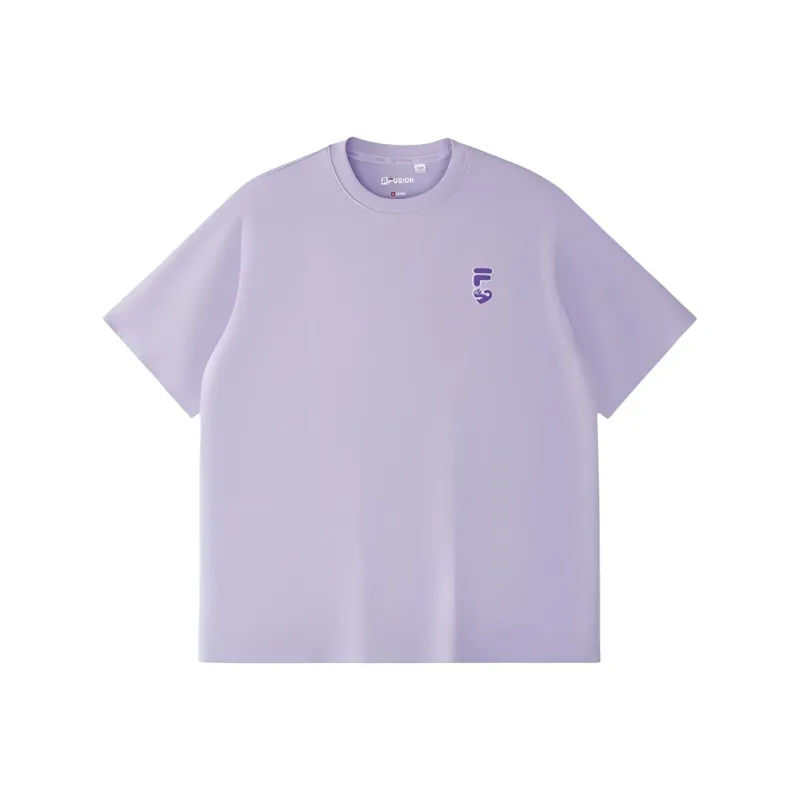 FILA FUSION FOB Series T Shirt Unisex Dream Light Purple-1