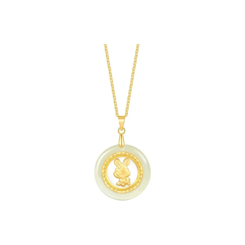 LIU GUI FU JEWELRY Hetian Jade Pendants White Jade Unisex-6