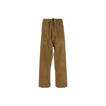 UMA WANG Drawstring Corduroy Trousers