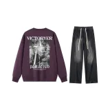 Dark Purple Top+Black Jeans