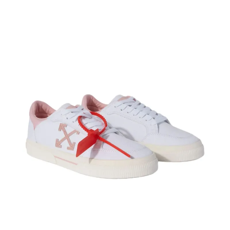 OFF WHITE Vulcanized Low Top Canvas Shoes Women's White-1
