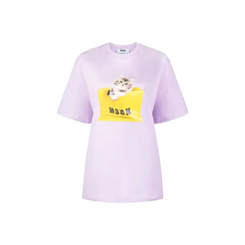 MSGM T Shirts Women's Purple
