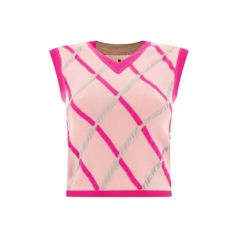 MARNI Diamond-Weave Knitted Vest-0