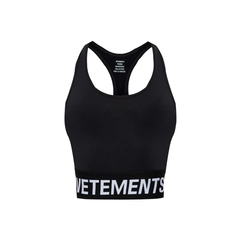 Vetements Logo Underband Sleeveless Sports Top-0