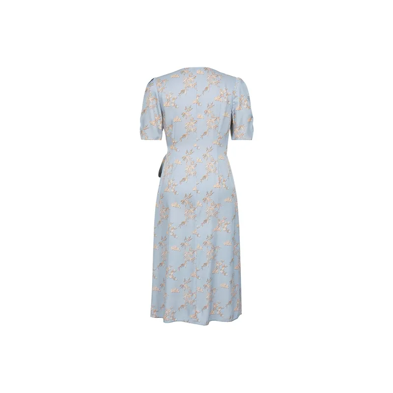 JZ. ANNAKRO Short Sleeved Dress Women's Heather Sky Blue-1