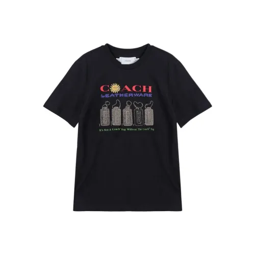 COACH SS25 Regular T Shirt Women's Black