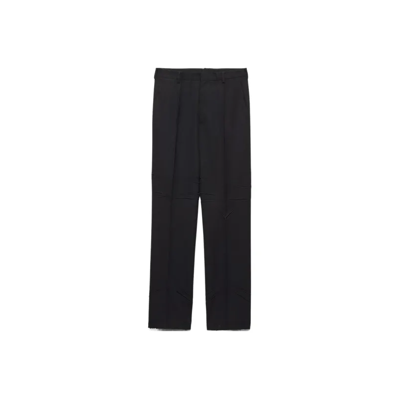 PRADA Wide leg Wool Trousers-0