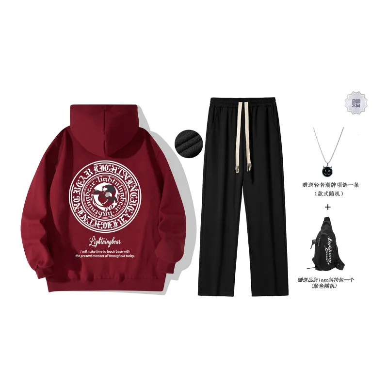 LIGHTNING BEAR Sweatshirt Set Unisex-16