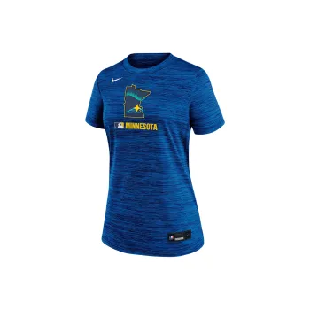 Nike Minnesota Twins Authentic Collection City Connect Velocity Women's Nike Dri FIT Mlb T Shirt