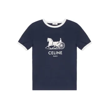 CELINE Regular T Shirt Women's Blue