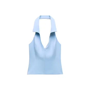 ZARA Tank Tops Women's Blue
