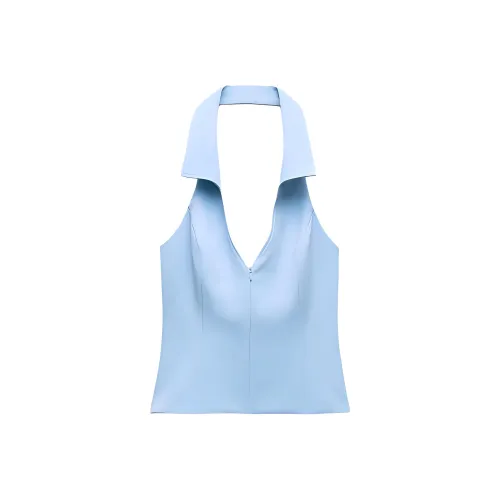 ZARA Tank Tops Women's Blue