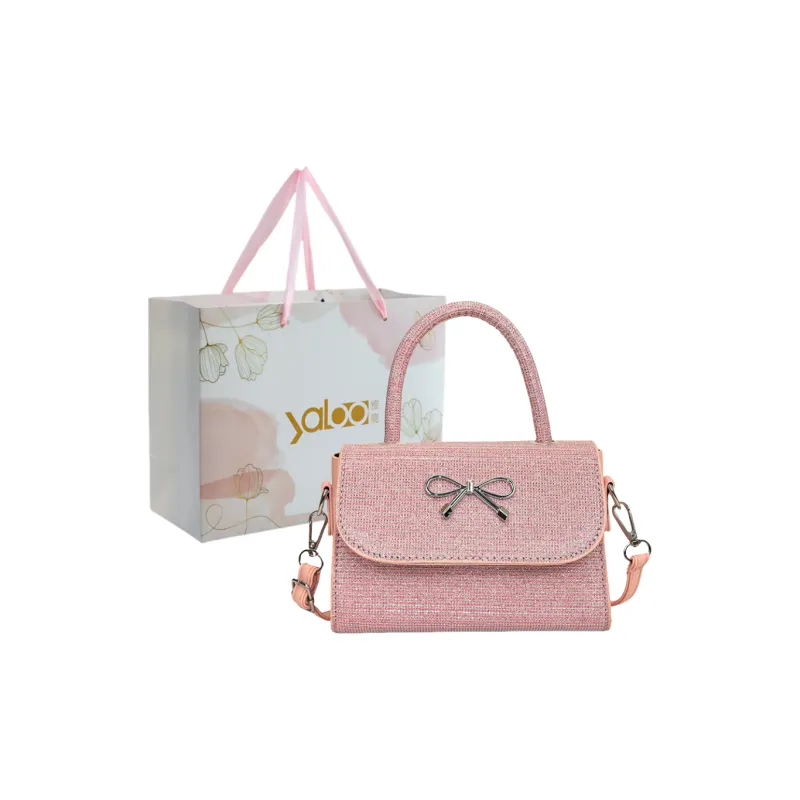 Yalu PU Crossbody Handbag Unisex Black/Pink/Gold/Silver-5