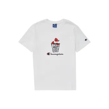 Champion Drop Shoulder Sleeve T-Shirt Women's White