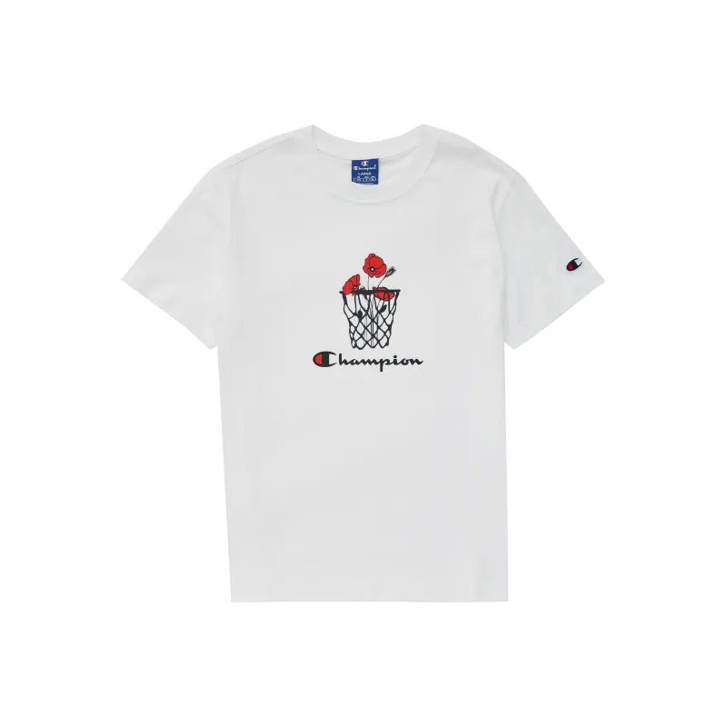 Champion Drop Shoulder Sleeve T-Shirt Women's White-0
