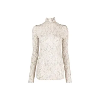 ISABEL MARANT Joyela Abstract Patterned High Neck Top