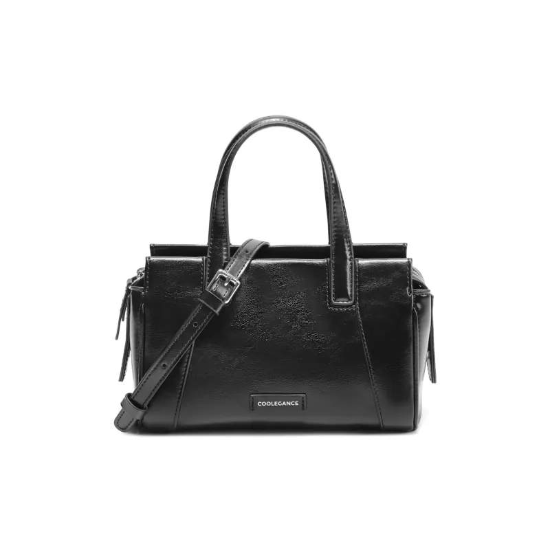 BELLE Artificial Leather Handbag Medium Size Women's Brown-0