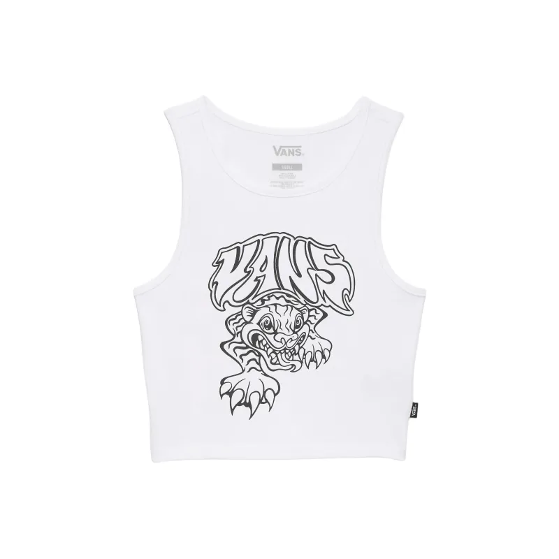 Vans Prowler Fitted Tank Top Tank Tops Women's White-0