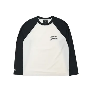 MLB New York Yankees Raglan Sleeve T Shirt Women's Black