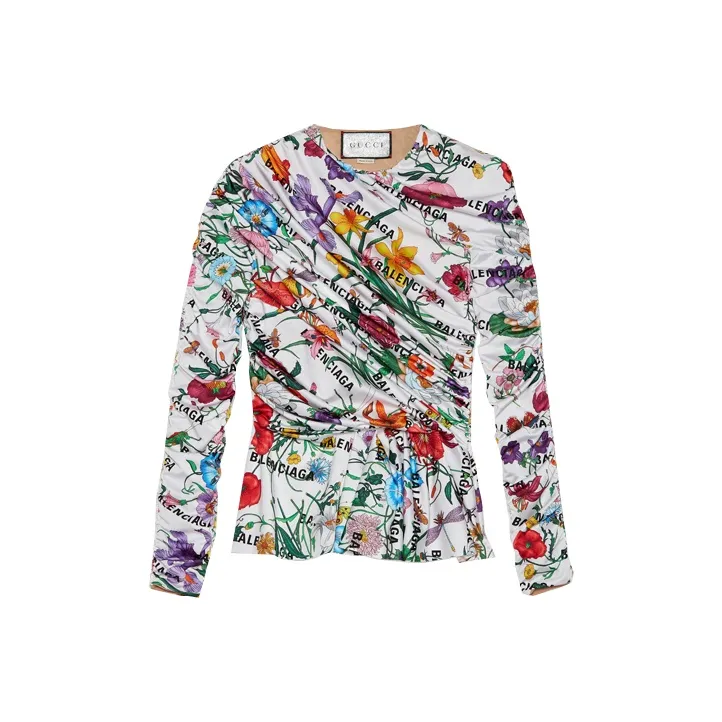 Balenciaga X GUCCI T-Shirts Women's Multicolor-0