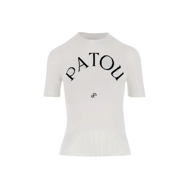 Patou Logo Embroidered Knitted Top-0