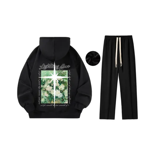LANVIN Enfant TEEN logo-embroidered cotton sweatshirt Black