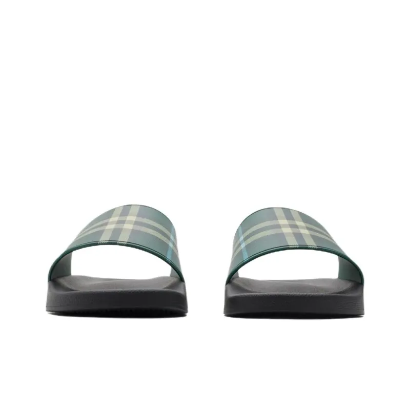 Burberry Slide Slippers Men's Green-2