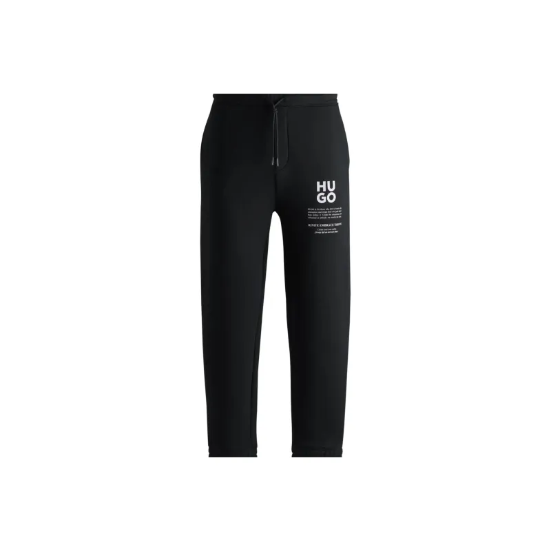 HUGO BOSS Logo And Slogans Print Track Pants-0