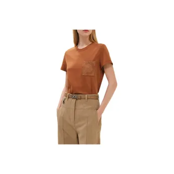 HERMES T Shirts Women's Brown