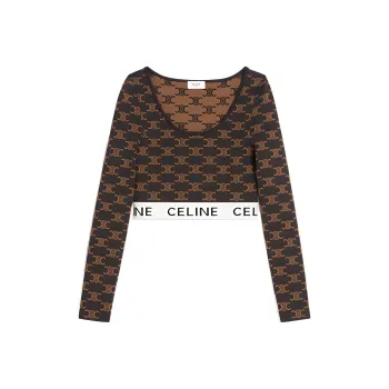CELINE FW22 Crop Tops Women's Yellow