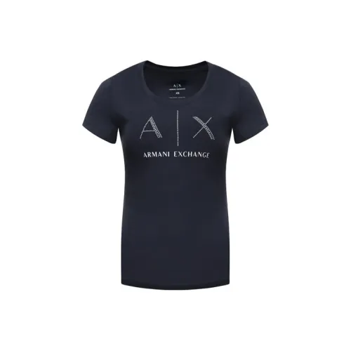 ARMANI EXCHANGEAE T Shirt Women's Navy Blue