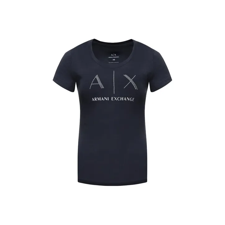ARMANI EXCHANGEAE T Shirt Women's Navy Blue-0