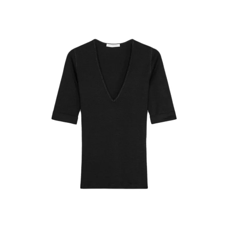 ZARA Regular T Shirt Women's Black-0