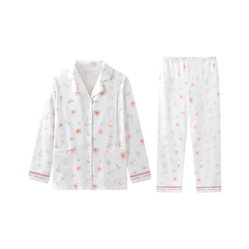 YeeHoO Pajama Set Women's Mountain Flowers In Full Bloom