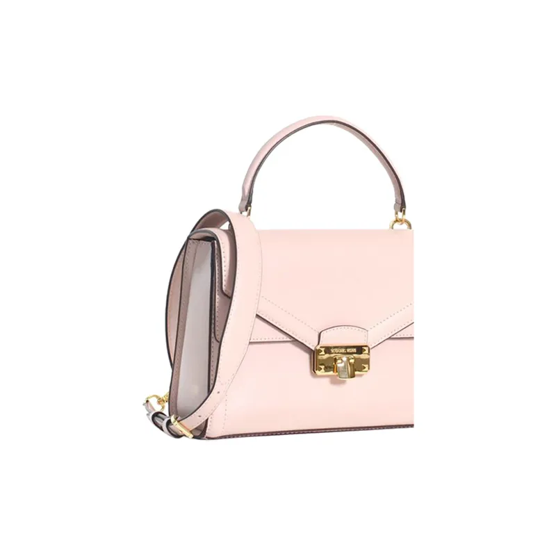 MICHAEL KORS Kinsley Leather Shoulder Bag Crossbody Bag Handbag Medium Size Women's Pink-4