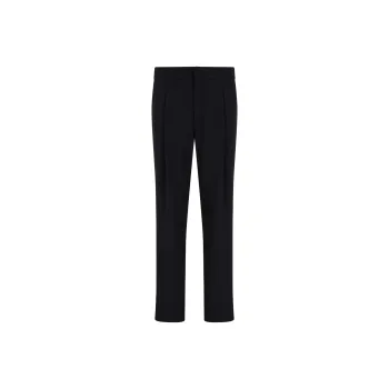 GIORGIO ARMANI Single pleat Wool crêpe Trousers