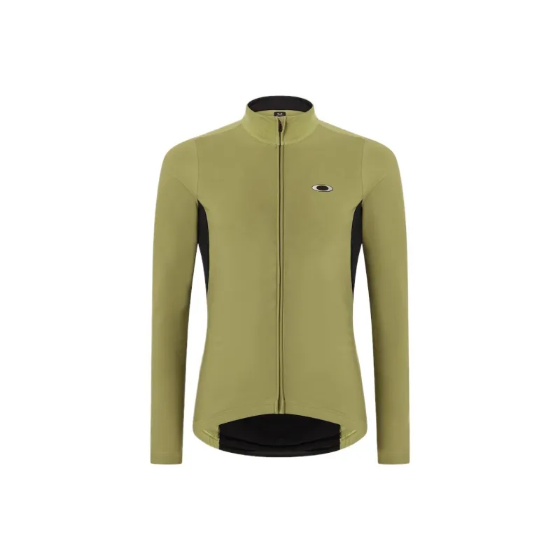 Oakley Clima Thermal LS Jersey Cycling Clothing Men's Green-0