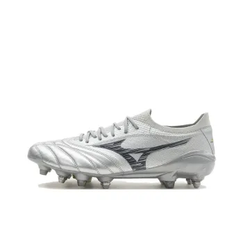 Mizuno Morelia Neo 4 Cushioning, Wear Resistant Soccer Shoes Men's Silver