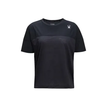 SPYDER TRAINING Drop Shoulder Sleeve T Shirt Women's Black