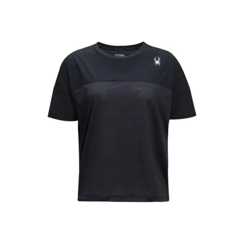SPYDER TRAINING Drop Shoulder Sleeve T Shirt Women's Black