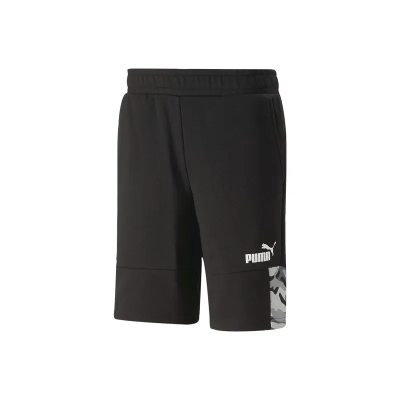 PUMA ESS BLOCK CAMO Shorts 10'' TR Sports Shorts Men's Black-0