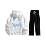 Clothing Sets (White Top+Black Casual Pants)