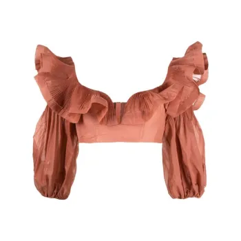 Zimmermann Crop Tops Women's Flame Orange