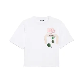 Jacquemus T-Shirts Women's Rose White