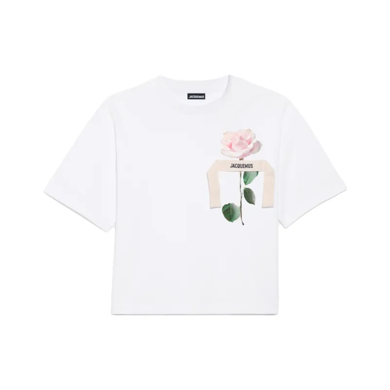 Jacquemus T-Shirts Women's Rose White-0