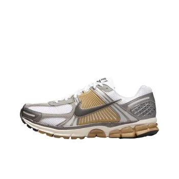 Nike Zoom Vomero 5 Anti Slip Wear Resistant Low Top Casual Running Shoes Unisex White Silver