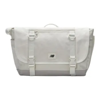 New Balance Nylon Shoulder Bag, Crossbody Bag, Handbag Medium Size Unisex Cream