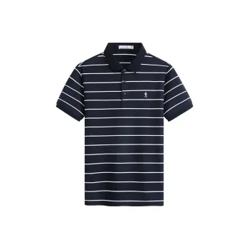 Dance With Wolves Polo Shirt Men's Dark Blue